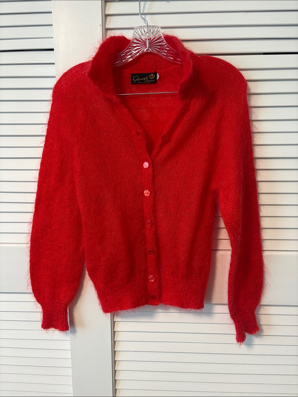 Vintage  Glenugie Button-Up Cardigan made in Scotland